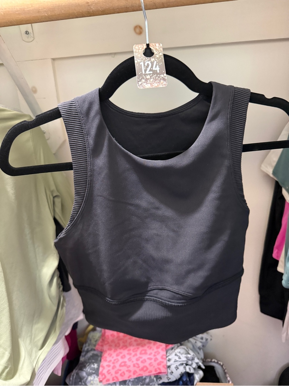 124 lululemon athletica kick serve bra black 6